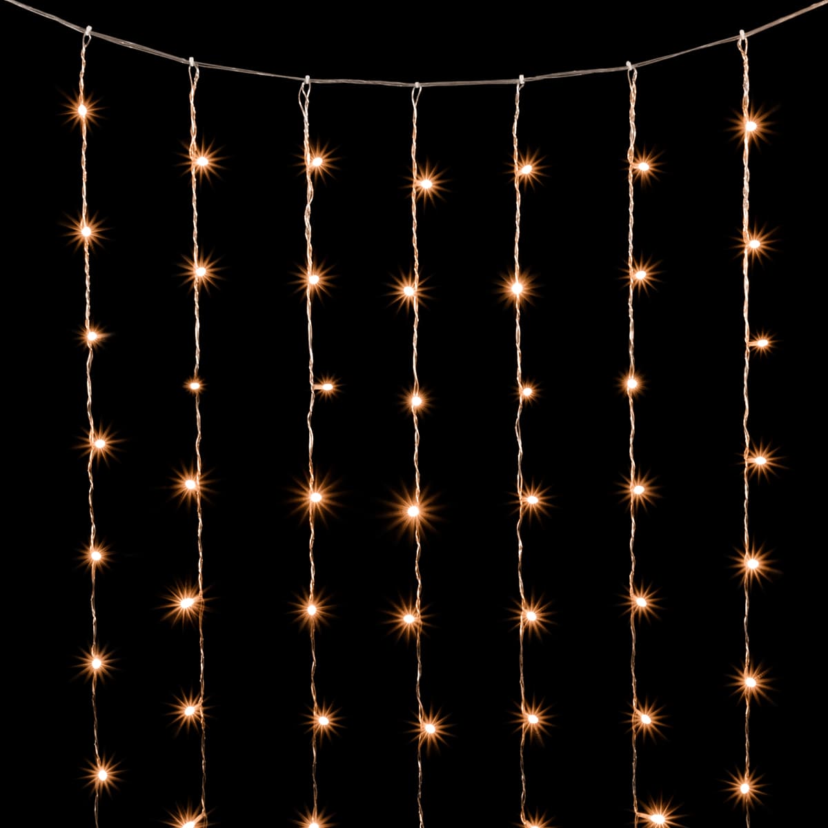 Гирлянда Занавес 2 x 3 м Тепло-Белый 220В, 600 LED, Провод Прозрачный ПВХ, IP20 PCL600NOT-10-2WW