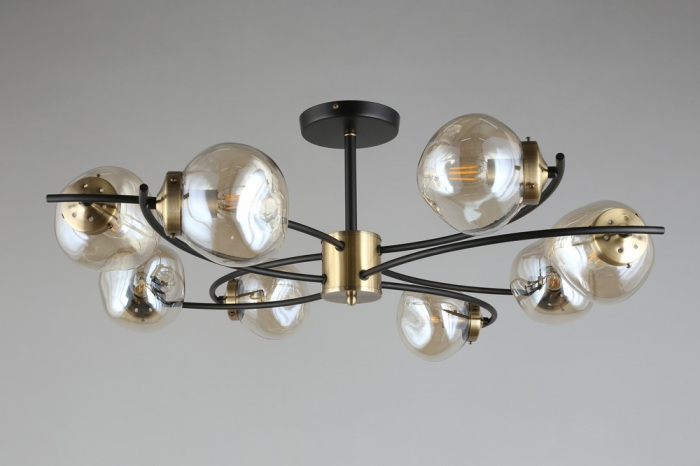 Потолочная люстра для гостиной высотой 30 см светодиодная Omnilux OML-95307-08