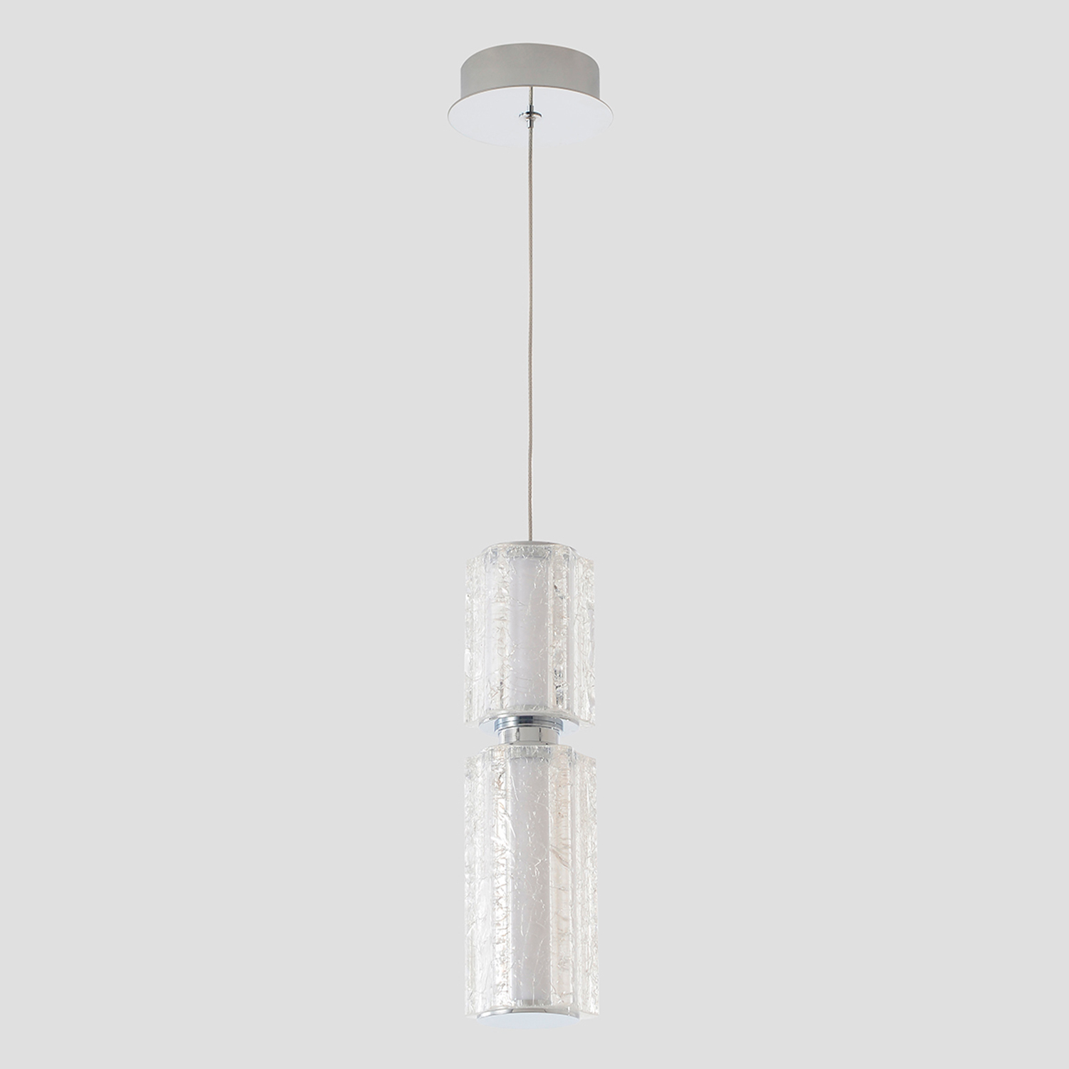 Подвесной светильник Crystal Lux ANTIQUE SP23W LED CHROME_CR