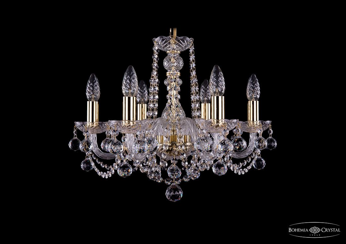 Хрустальная люстра Bohemia Ivele 1402/6/160 G Balls_BI