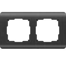Рамка на 2 поста Stream Graphite WL12-Frame-02 a051267_WR
