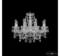 Подвесная хрустальная люстра Bohemia Ivele Crystal 1411/8/195 Ni_BI