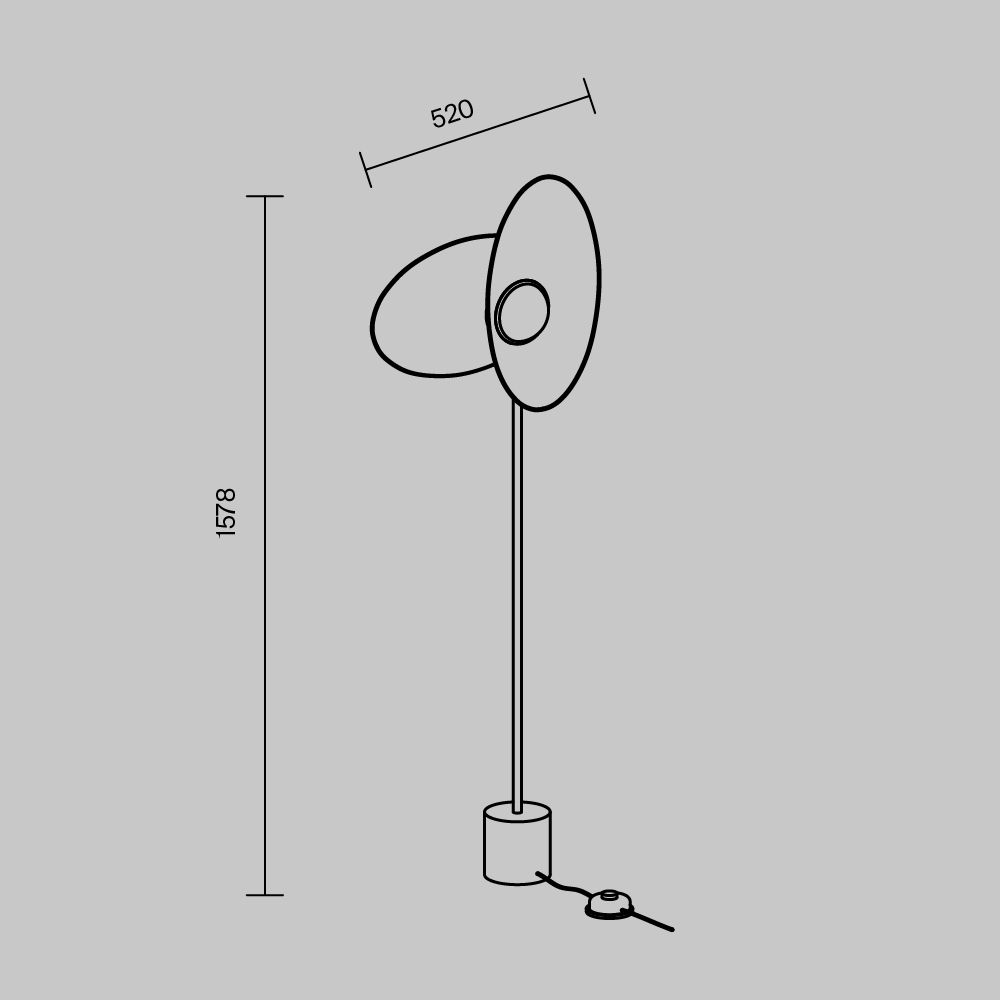 Торшер Maytoni Evolution MOD396FL-L10W3K_MY