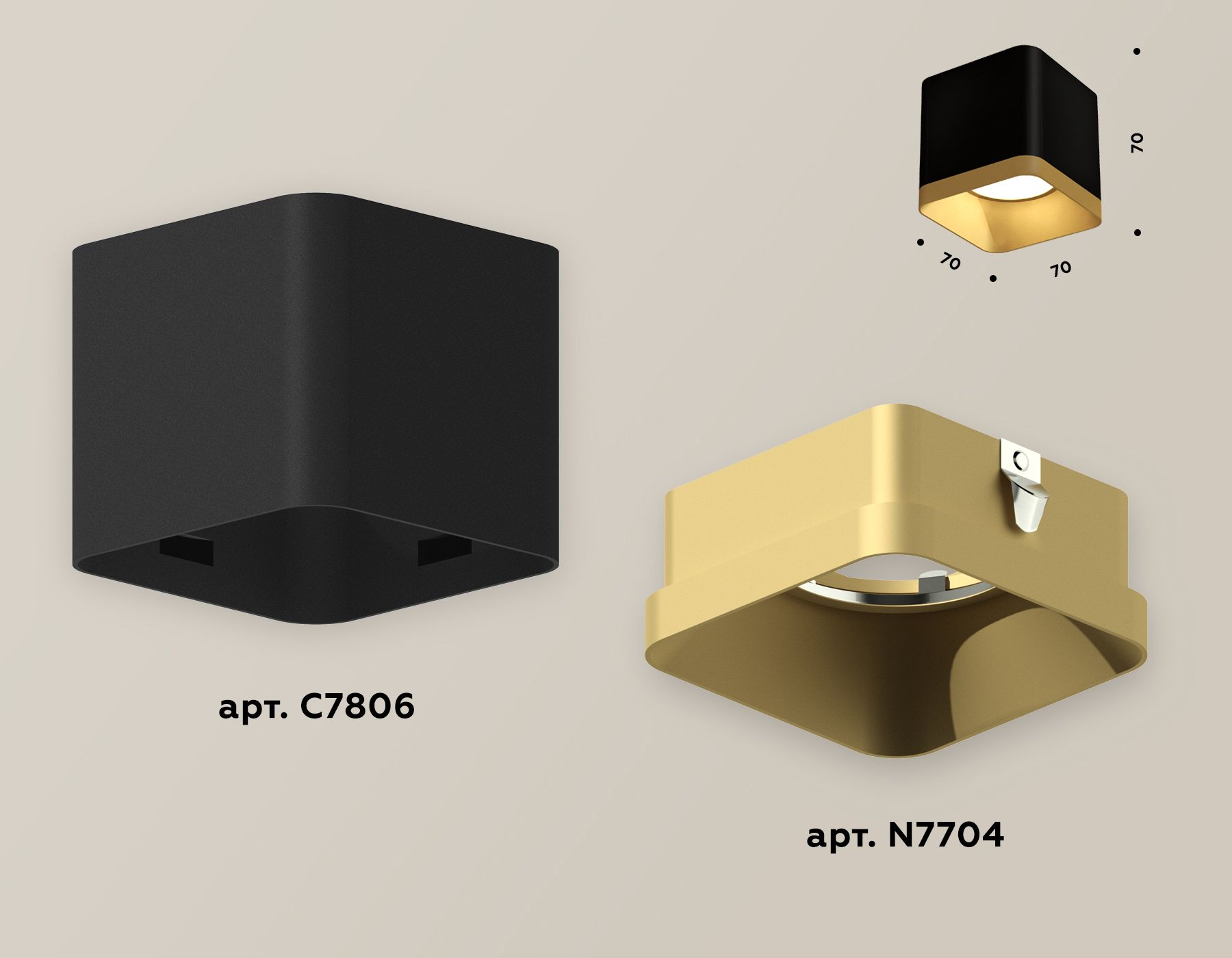 Накладной светильник Ambrella light TECHNO SPOT XS7806004_AMB