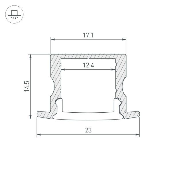 Профиль Arlight ARH Line 044278_ARL