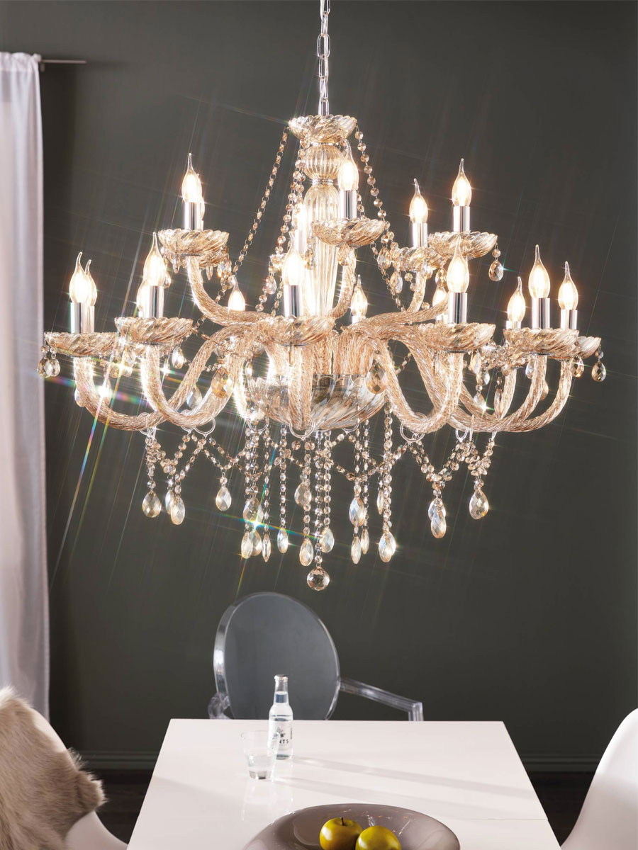 Хрустальная люстра Eglo Basilano 39095