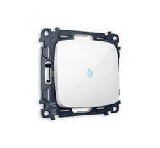 Выключатель 1-клавишный проходной с подсветкой 10000K OMEGA QUANT Ambrella Volt MO102040_AMB