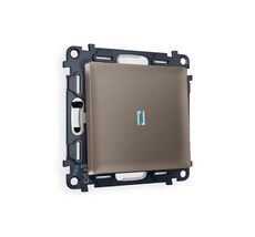 Выключатель одноклавишный с подсветкой Ambrella Volt ALFA QUANT MA632020_AMB