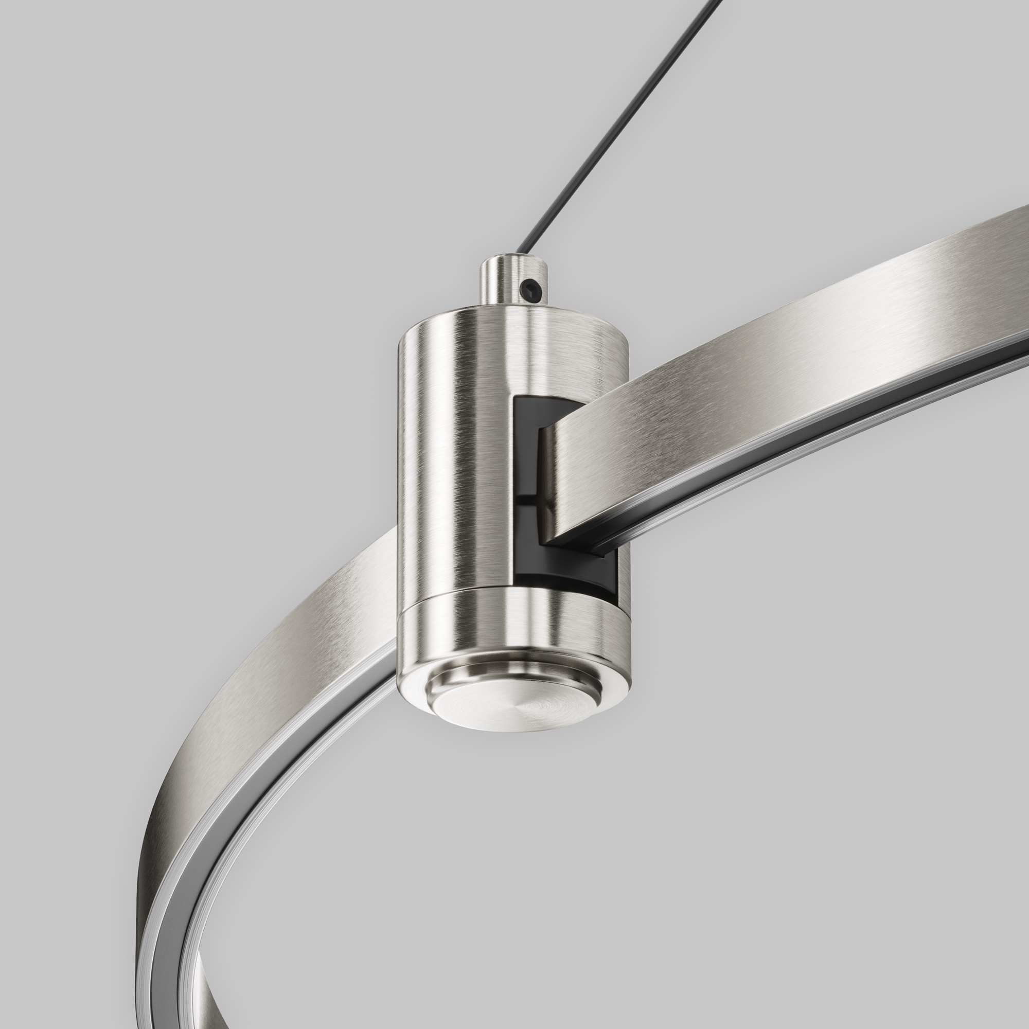 Подвесной набор с основанием под блок питания для круглого шинопровода Flarity Maytoni TRA154SW-BB-R-PT_MY