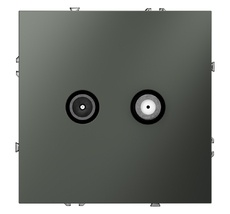 Розетка телевизионнная встраиваемая VOLTUM S70 оконечная TV+SAT VLS060406