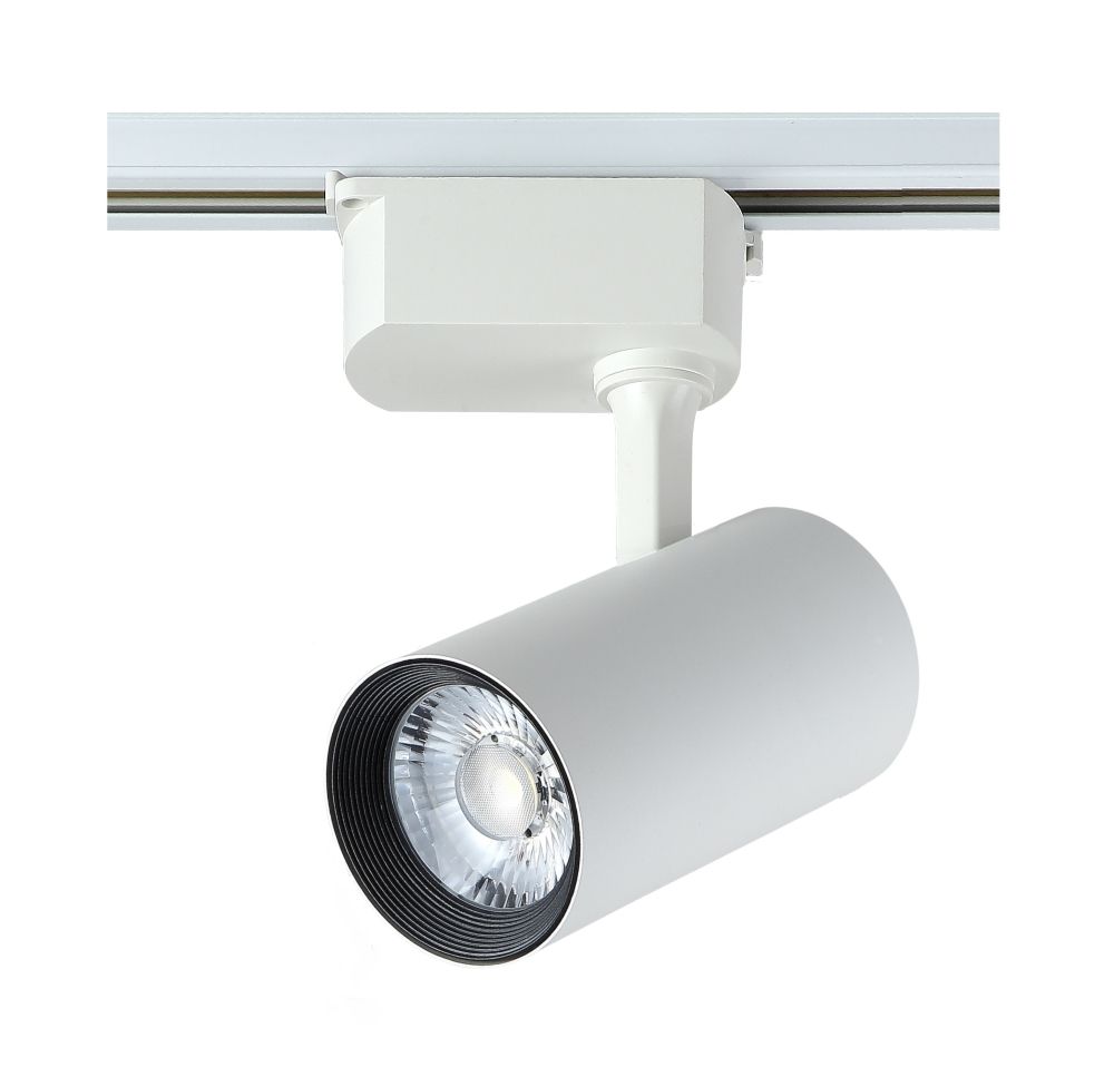 Светильник трековый однофазный Crystallux CLT 0.31 006 20W WH_CR