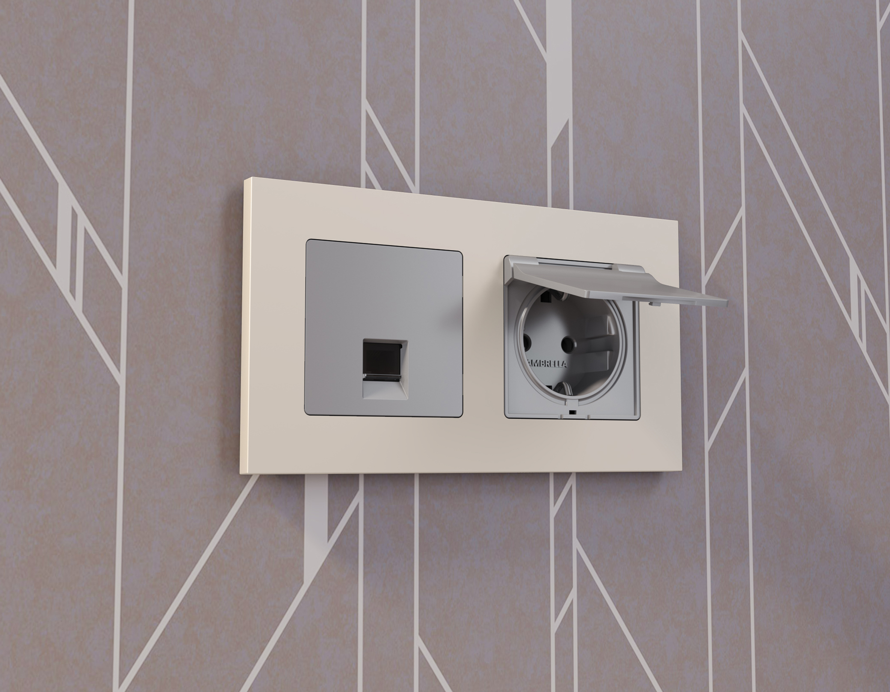 Рамка Ambrella Volt ALFA Qubi AF250332_AMB