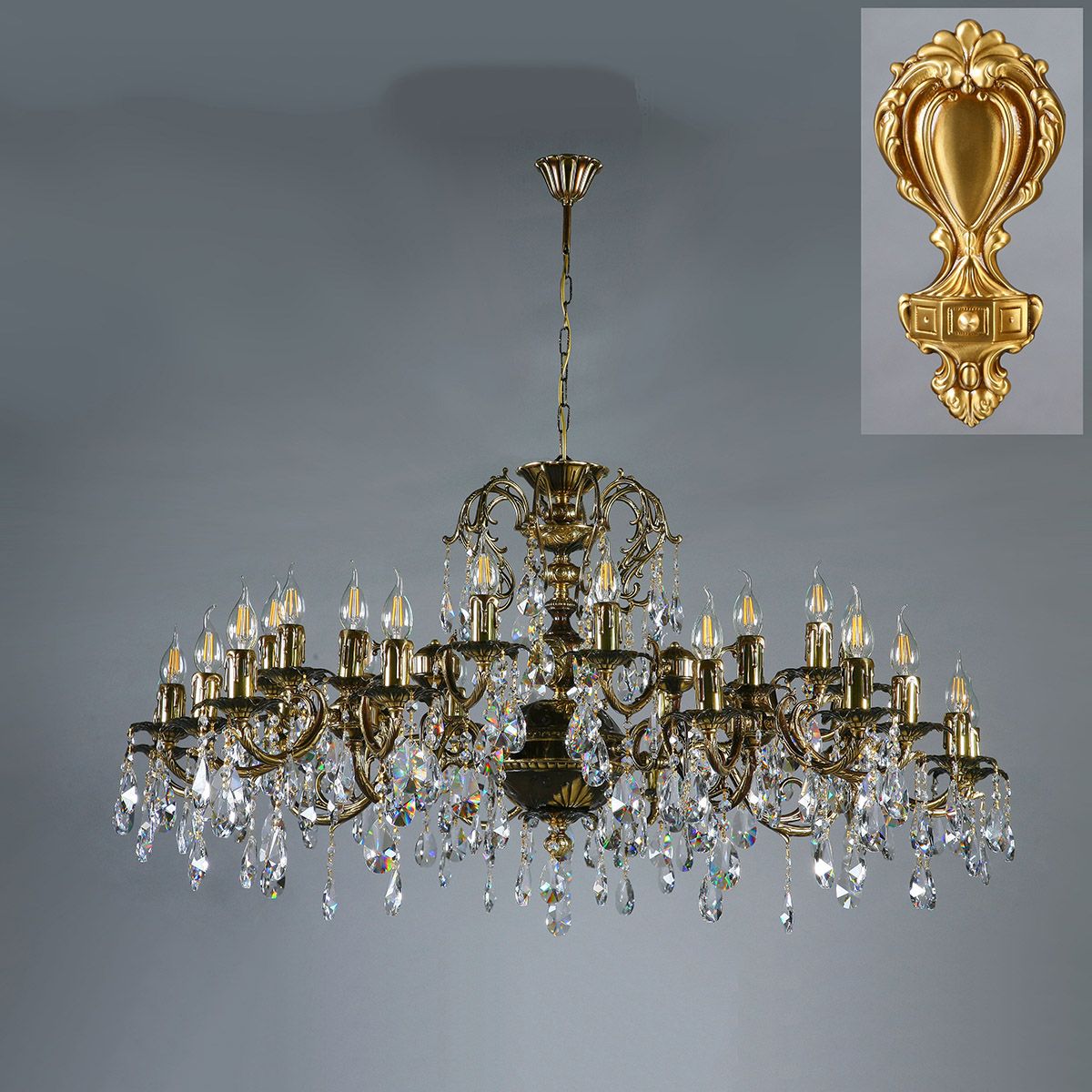 

Хрустальная люстра Ambiente Ambient 2226/30 AB Tear Drop, 2226/30 AB Tear Drop