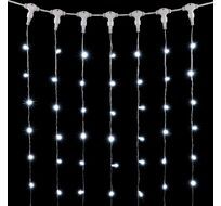 Гирлянда Занавес с Колпачком 2 x 3 м Белый 220В, 600 LED, Провод Прозрачный ПВХ, IP65 PCL602CAP-10-2W