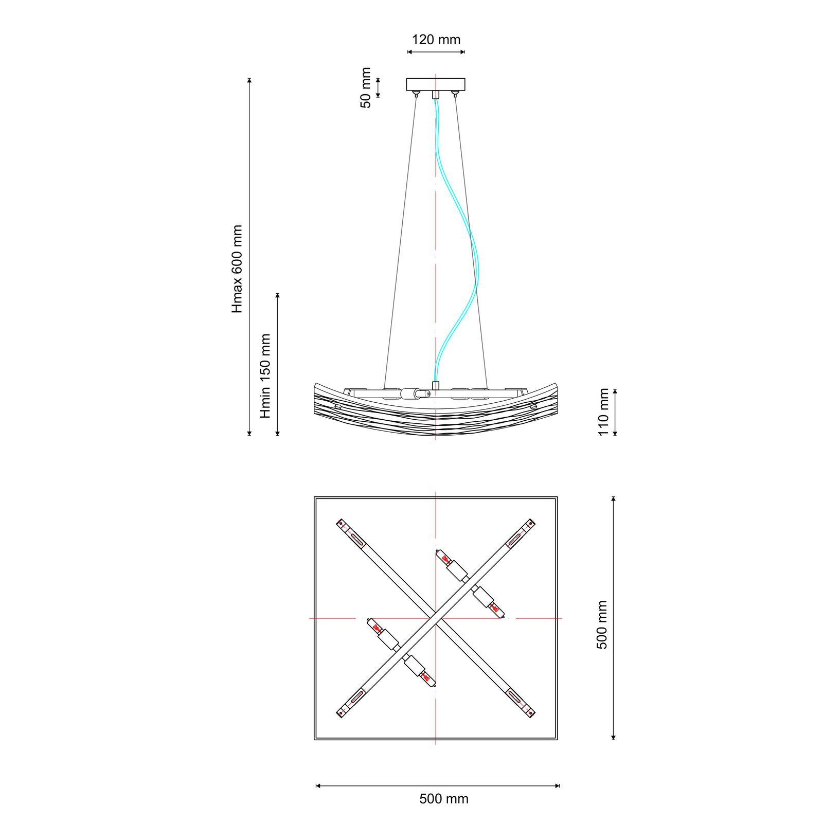 Подвесной светильник Lucia Tucci RUMBA RUMBA 1071.4 chrome