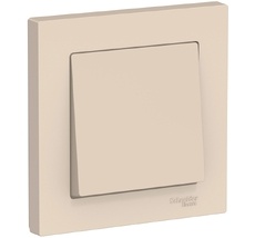 Выключатель встраиваемый одноклавишный (бежевый) Systeme Electric ATN000212