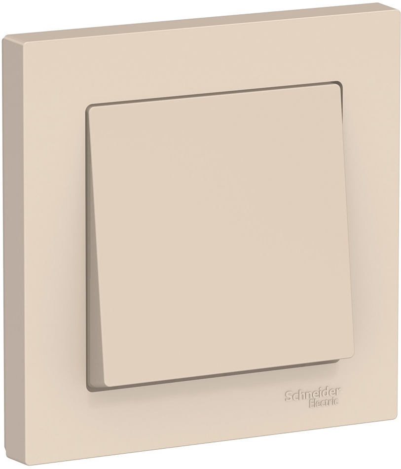 Выключатель встраиваемый одноклавишный (бежевый) Systeme Electric ATN000212