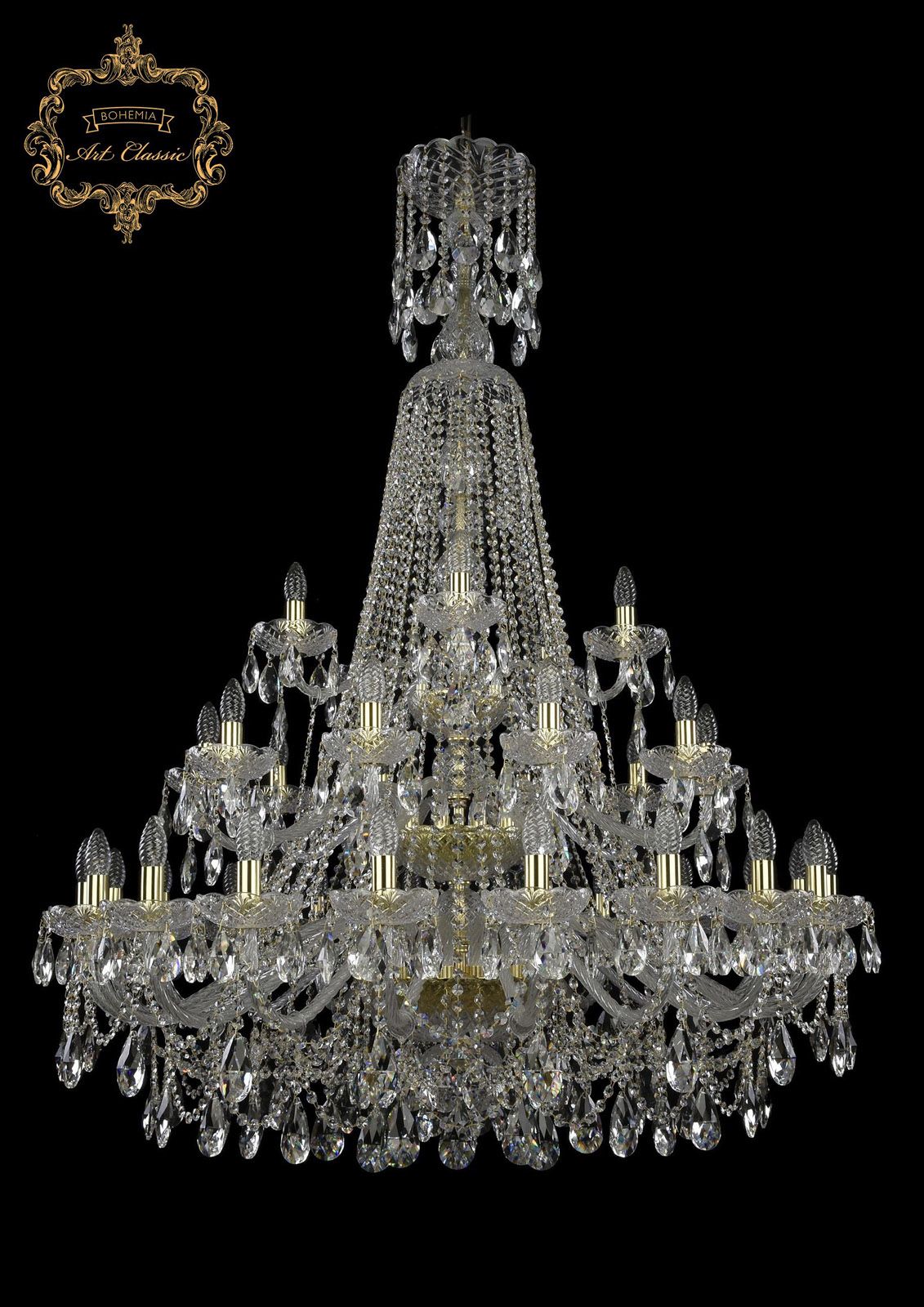 Хрустальная люстра Bohemia Art Classic 11.25.20+10+5.400.3d.XL-154.Gd.Sp_BI