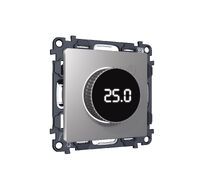 Комплект механизма терморегулятора с цифровым дисплеем с подсветкой и датчиком для теплого пола ALFA QUANT (AP5058, VM1385) Ambrella Volt MA505810_AMB