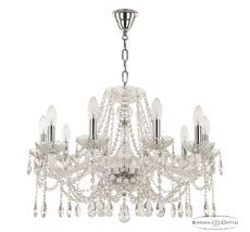 Хрустальная люстра Bohemia Ivele Crystal 107/10/240 Ni_BI