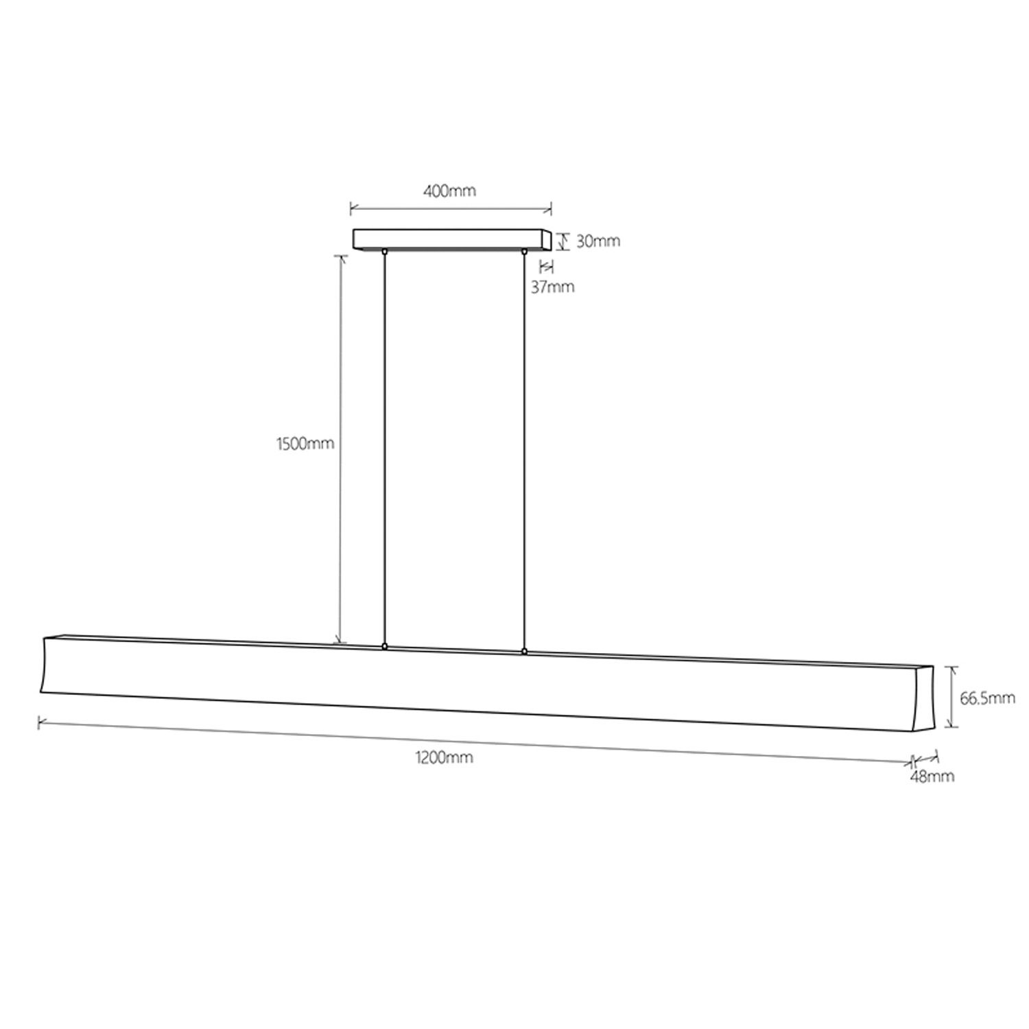 Подвесной светильник Mantra Линейный HANOK 7542_MN