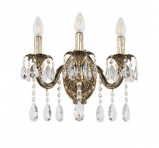 Бра с хрустальными подвесками Bohemia Ivele Crystal AL7901B10/3/175 A GB_BI
