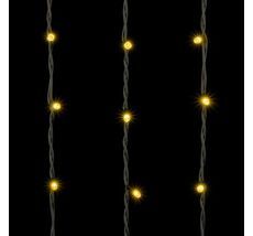 Гирлянда Занавес Облегченный 5,5 x 3 м Тепло-Белый с Мерцанием Белого Диода 220В, 360 LED, Провод Прозрачный ПВХ, IP54 LTC PCL360NOTBLW-10-2WW