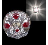 Точечный светильник круглый Sneha 7091/H G9 CR+RD_SN