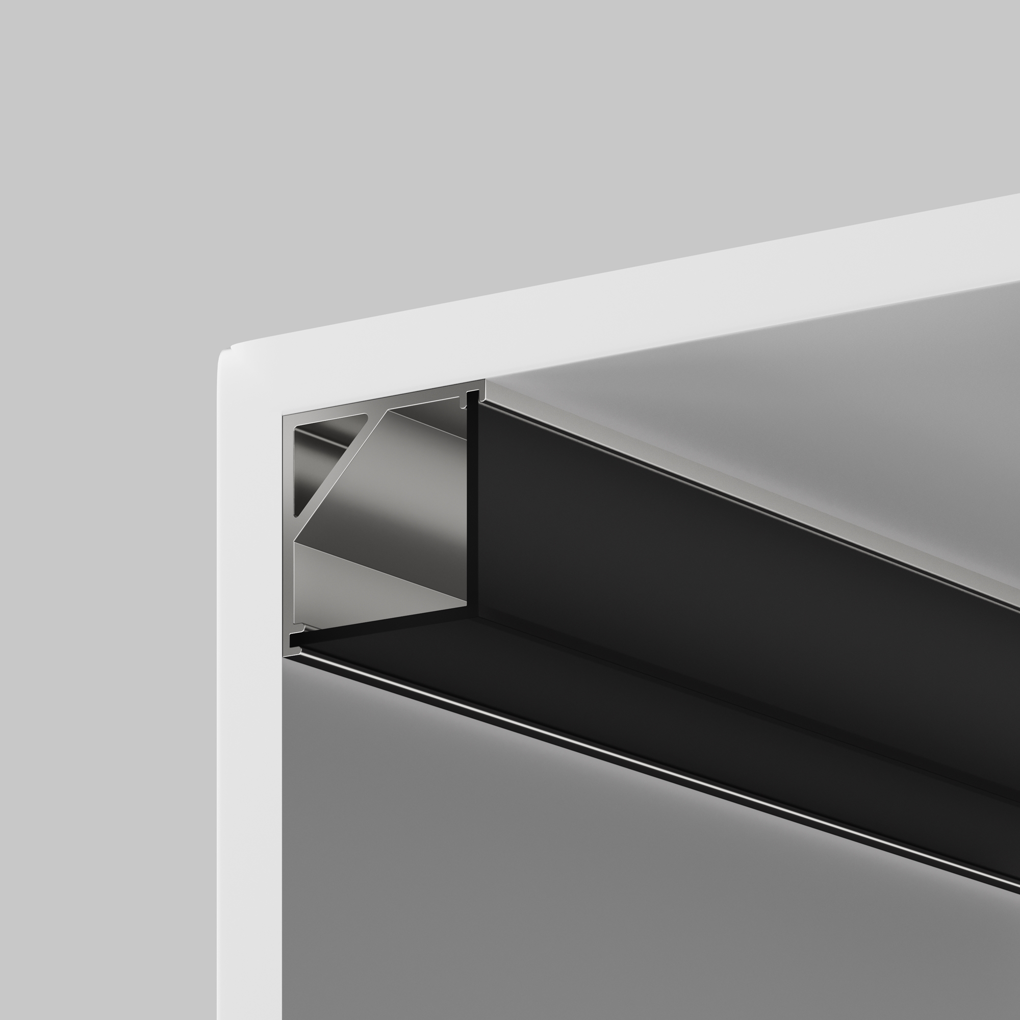 Рассеиватель для профиля 16?16 (Угол, Чёрный, 2 м), ALM-1616S-B-DF-2M 642028 Maytoni 642028_MY