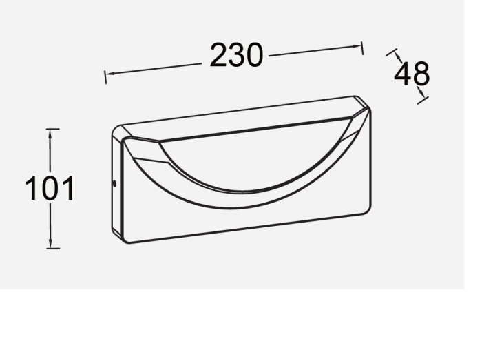 Настенный светильник уличный светодиодный IP54 Oasis Light W4028-3K Gr_OL