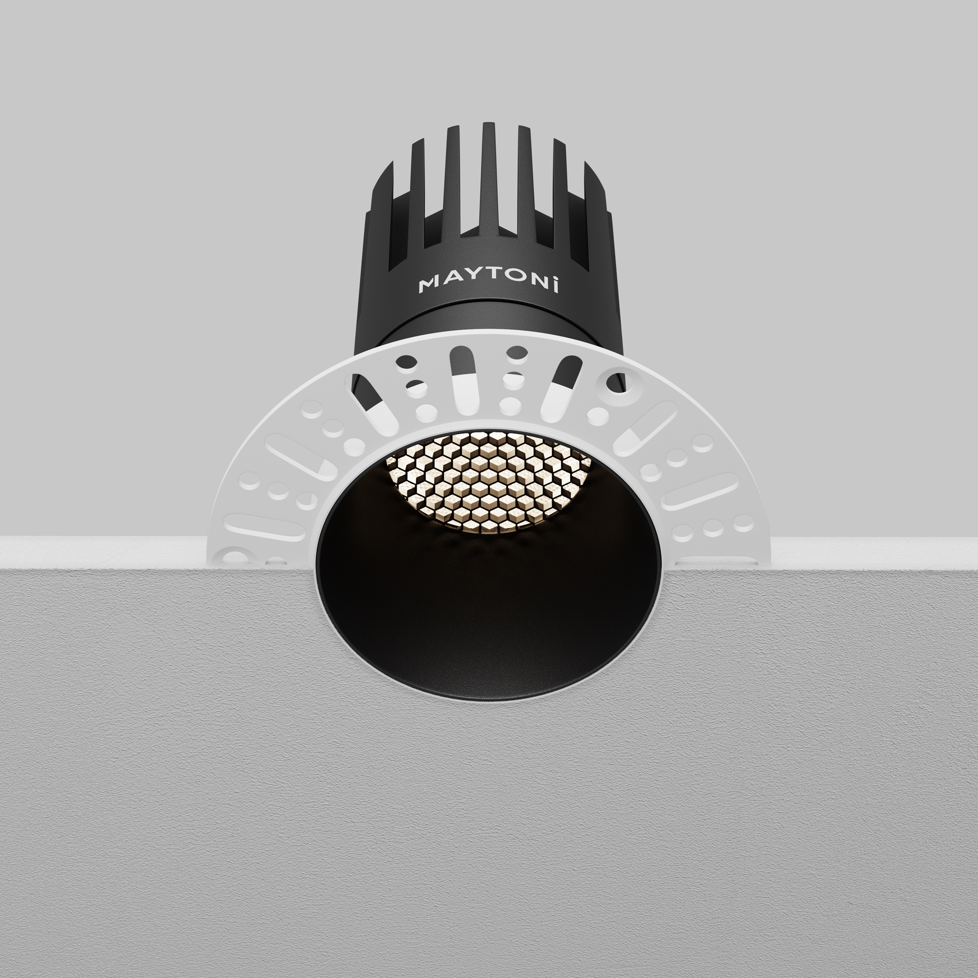 Встраиваемый светильник Maytoni Dip DL122-15W-4K-TRS-B_MY