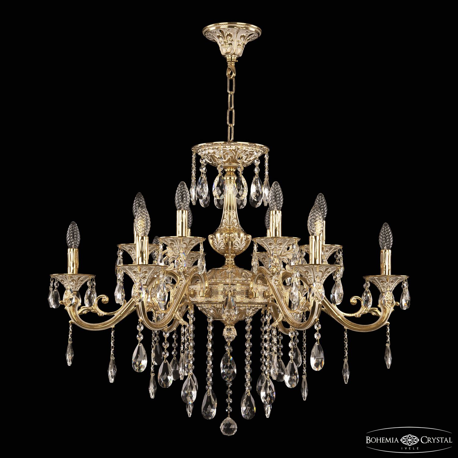 

Хрустальная люстра Bohemia Ivele Crystal 70123/12/320 B GW U2, 70123/12/320 B GW U2