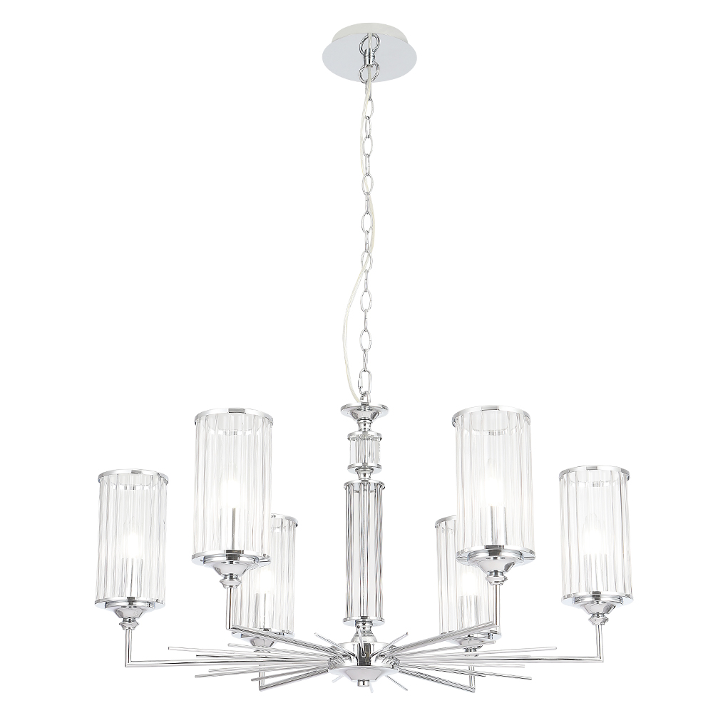 Подвесная люстра Crystal Lux GLORIA GLORIA SP6 CHROME_CR