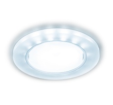 Встраиваемый точечный светильник с LED подсветкой Ambrella Light Spot G214 WH/CH/CLD_AMB