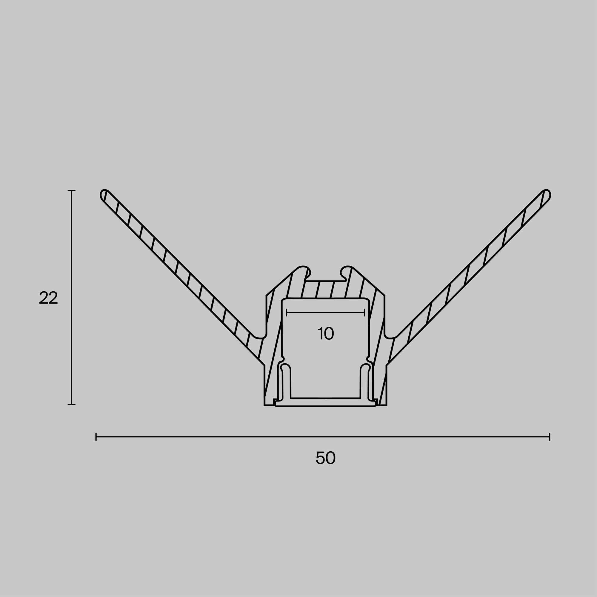 Профиль для светодиодной ленты Maytoni ALM-5022-S-2M_MY