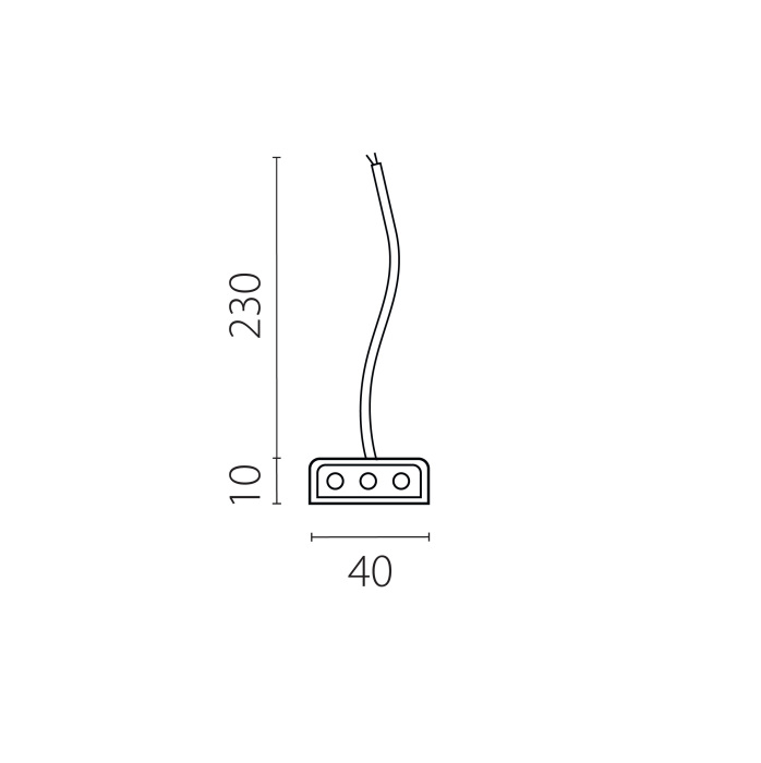 Подвод питания к 456ххх (0,3м) Lightstar 456002_LS