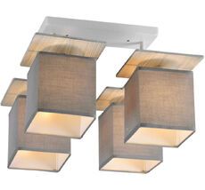 Люстра потолочная на штанге 1129/4PL E27*60W White/Grey Escada 1129/4PL Grey_ESC