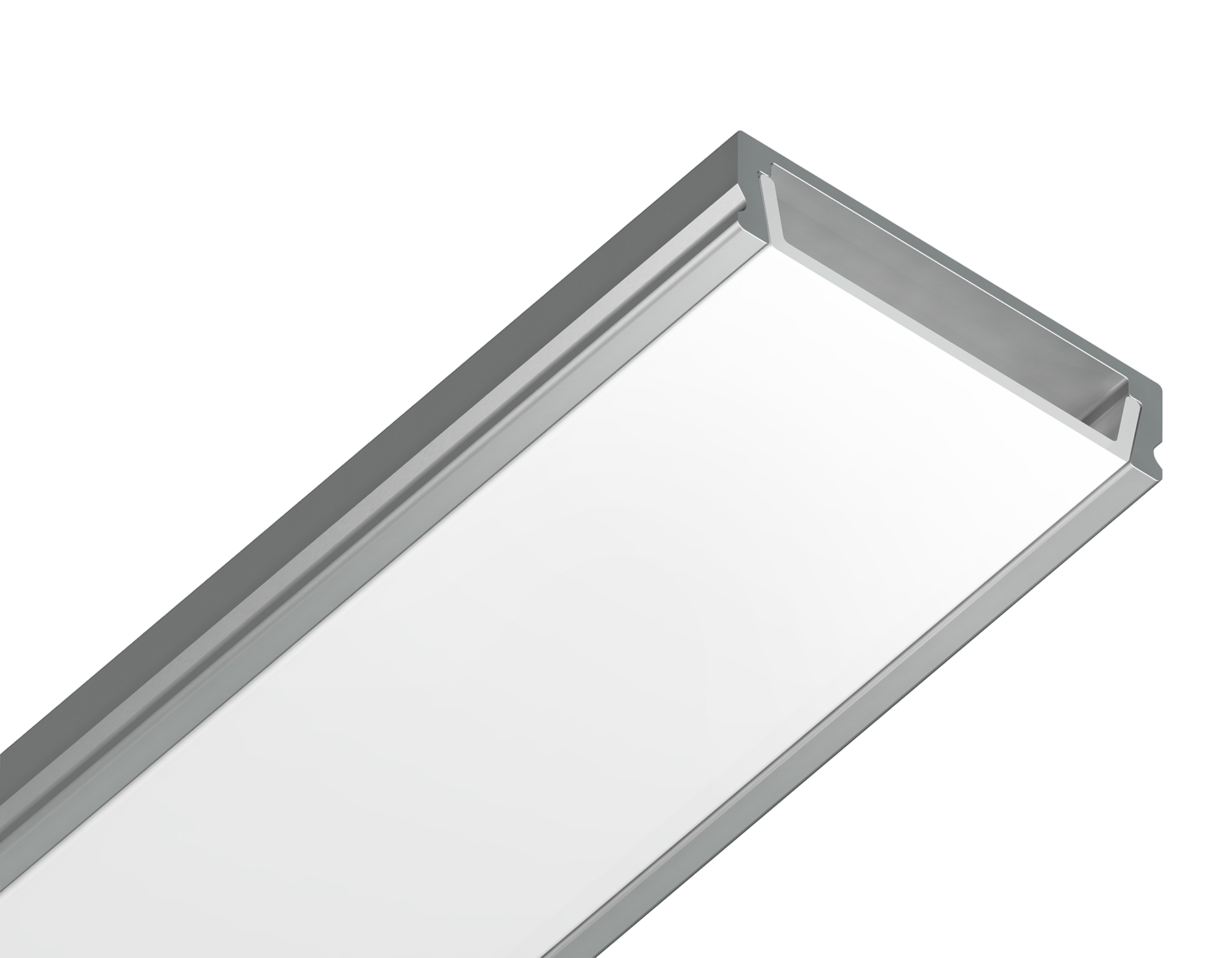 Алюминиевый профиль накладной для ленты до 20мм Ambrella Light ILLUMINATION GP1800AL_AMB