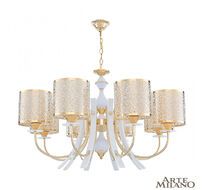 Подвесная люстра Arte Milano Florentina 306067/8 Wh/Gd