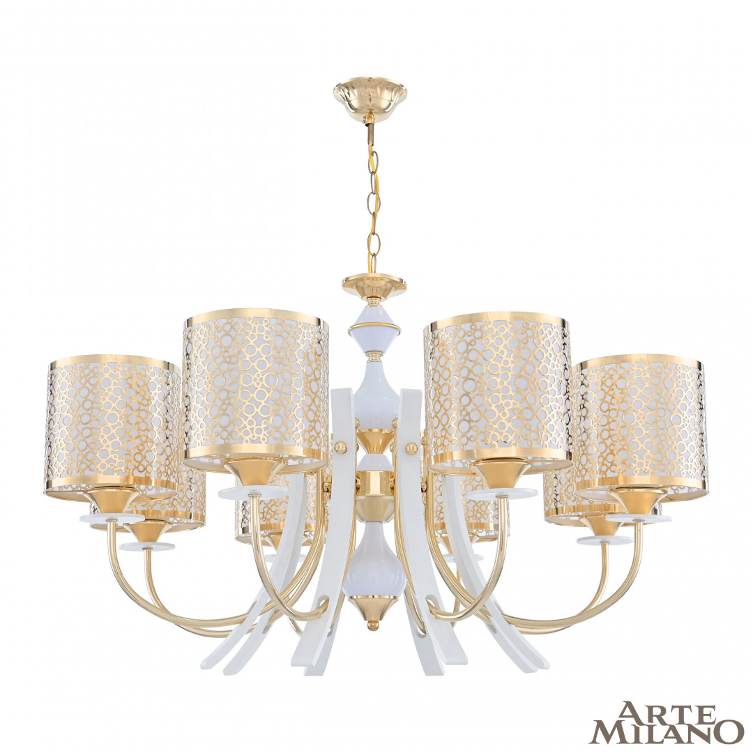 

Подвесная люстра Arte Milano Florentina 306067/8 Wh/Gd, 306067/8 Wh/Gd