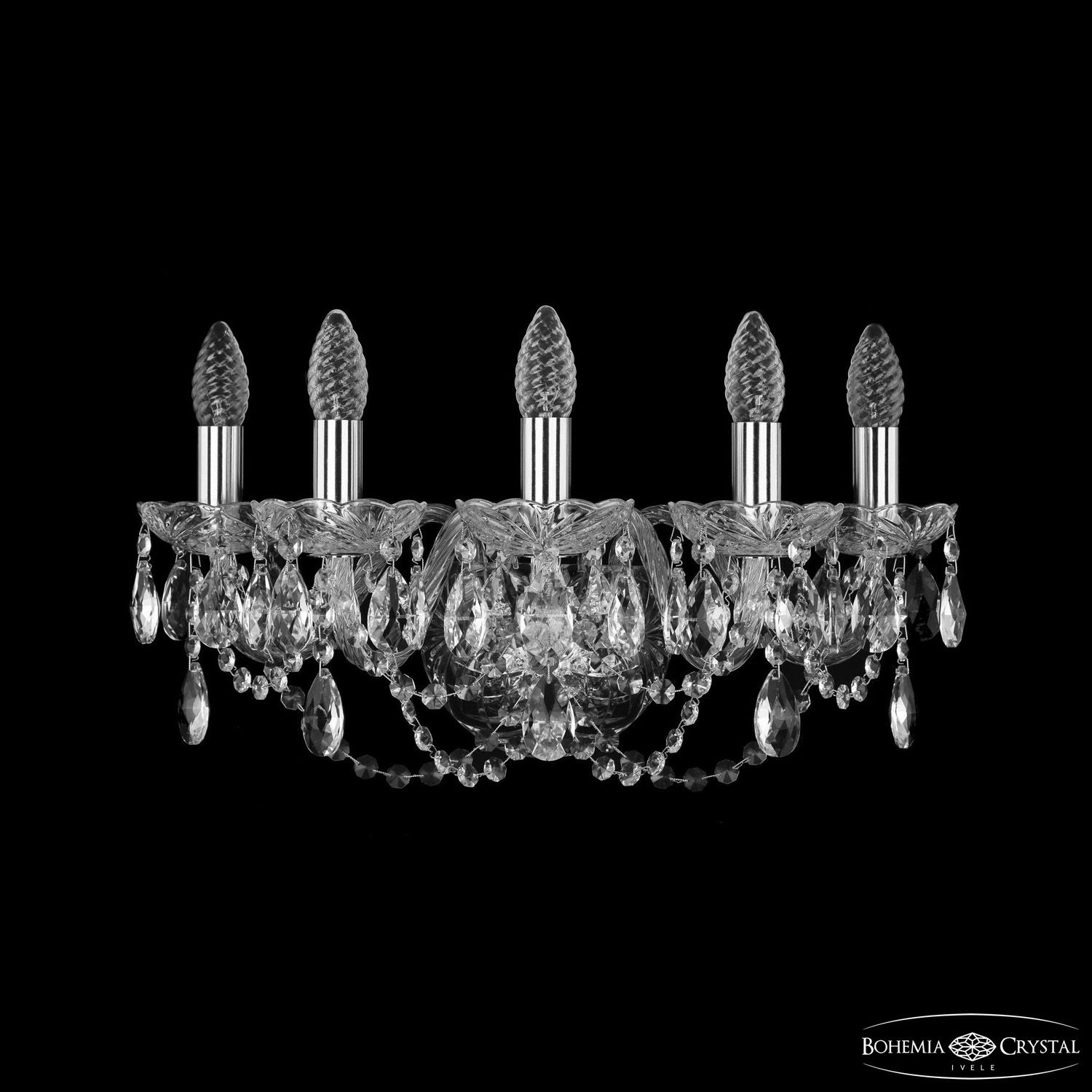 Бра Bohemia Ivele Crystal 1402B/5/160 Ni_BI