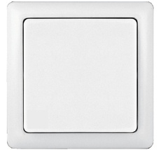 Выключатель накладной одноклавишный (белый) Systeme Electric VA16-131-B