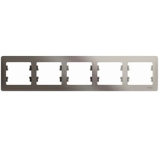 Рамка на 5 постов (платина) Systeme Electric GSL001205