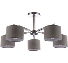 Люстра потолочная на штанге E27*60W Chrome/Grey Escada 700/5P_ESC