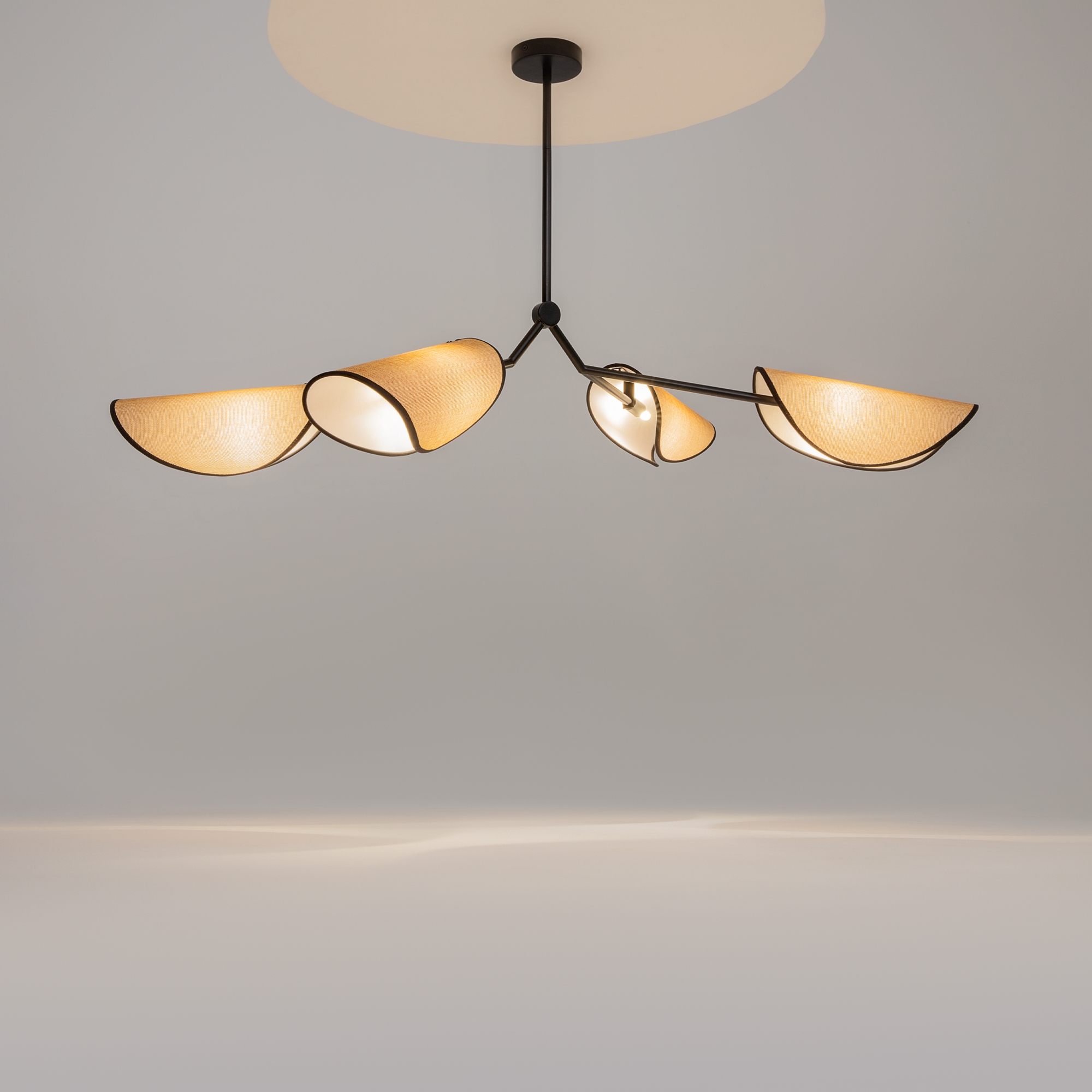 Подвесная люстра на штанге Maytoni Organic MOD225PL-04B_MY