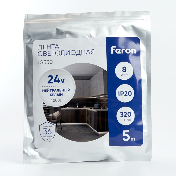 Светодиодная лента шириной 8 мм Feron 48264_FR