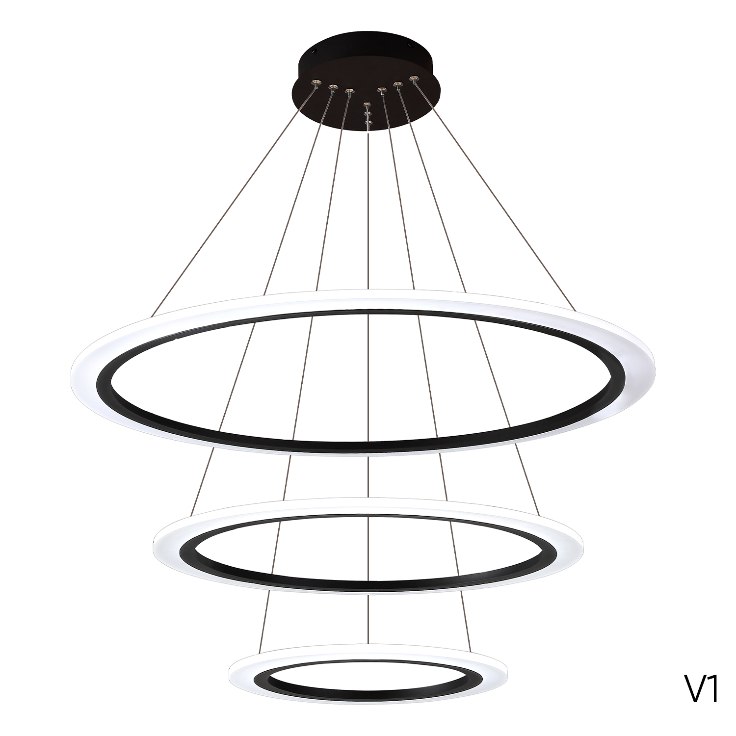 Подвесная люстра Crystal Lux MANZANA MANZANA SP67W LED BLACK_CR