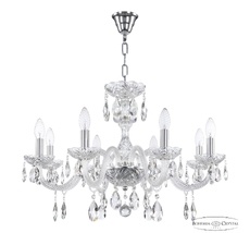 Хрустальная люстра Bohemia Ivele Crystal 117/8/240 Ni_BI