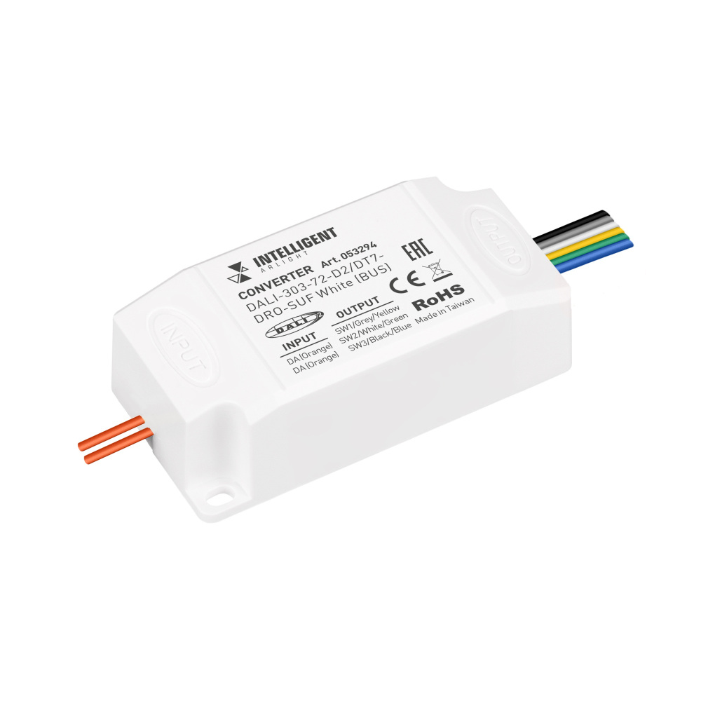 Конвертер INTELLIGENT ARLIGHT DALI-303-72-D2/DT7-DRO-SUF White (BUS) (IARL, Пластик) 053294 Arlight 053294_ARL