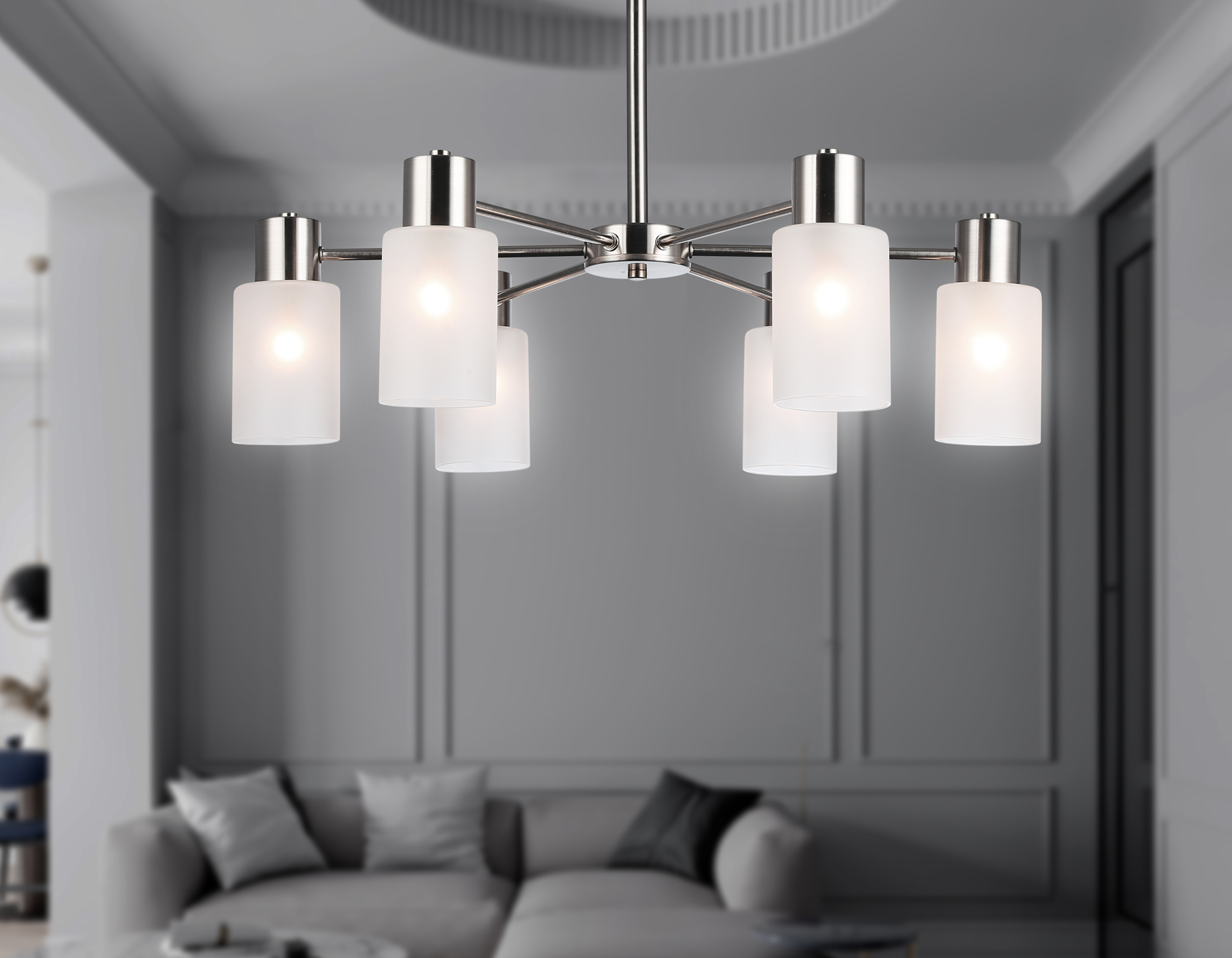Потолочная люстра на штнаге Ambrella Light Modern TRADITIONAL TR9572_AMB